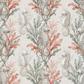 Pearl Seahorse Chinoiserie Wallpaper, Realistic Sea Life Wall Decor, Luxury Nursery Peel and Stick, Nautical Kids Room, Coastal Home Art