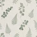Botanical Plaster Wallpaper, Sage Green Leaf Pattern, Nature Inspired Luxury Wall Art, Modern Textured Home Decor