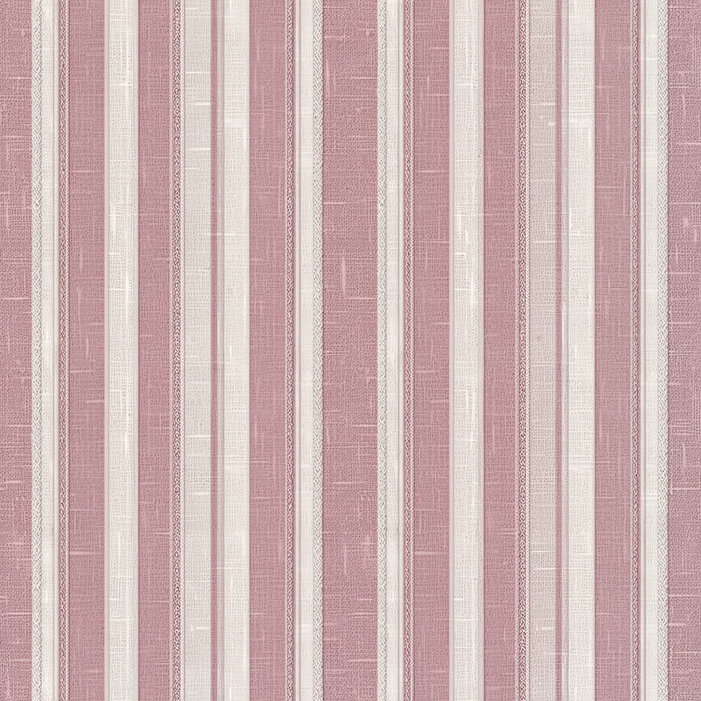 Cream and Rose Vertical Stripe Wallpaper, Neoclassical Seamless Pattern, Elegant Nursery Decor, Luxury Removable Paper