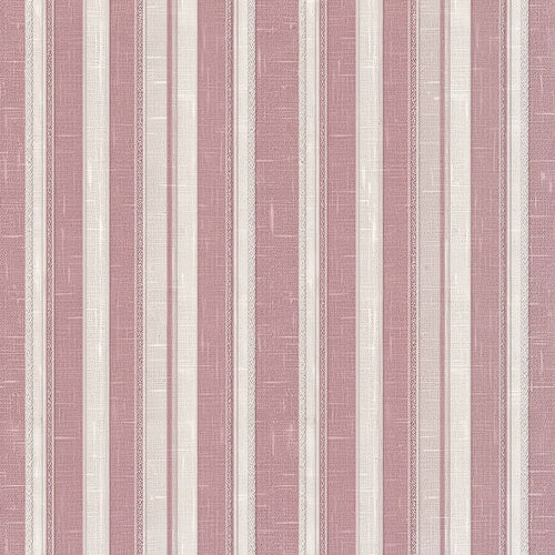 Cream and Rose Vertical Stripe Wallpaper, Neoclassical Seamless Pattern, Elegant Nursery Decor, Luxury Removable Paper