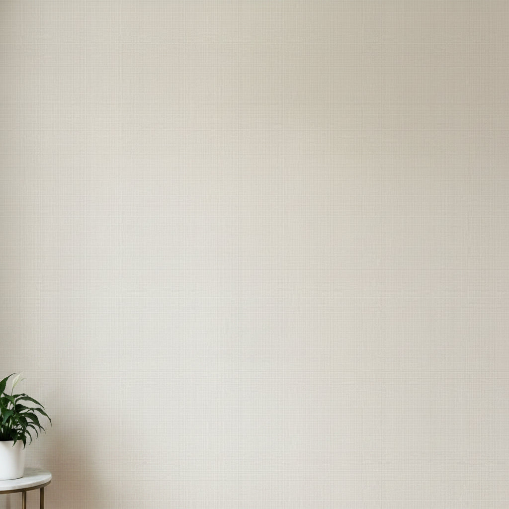 Soft Linen Pattern Wallpaper, Beige Fabric Texture, Natural Woven Design, Neutral Home Decor, Modern Wall Art