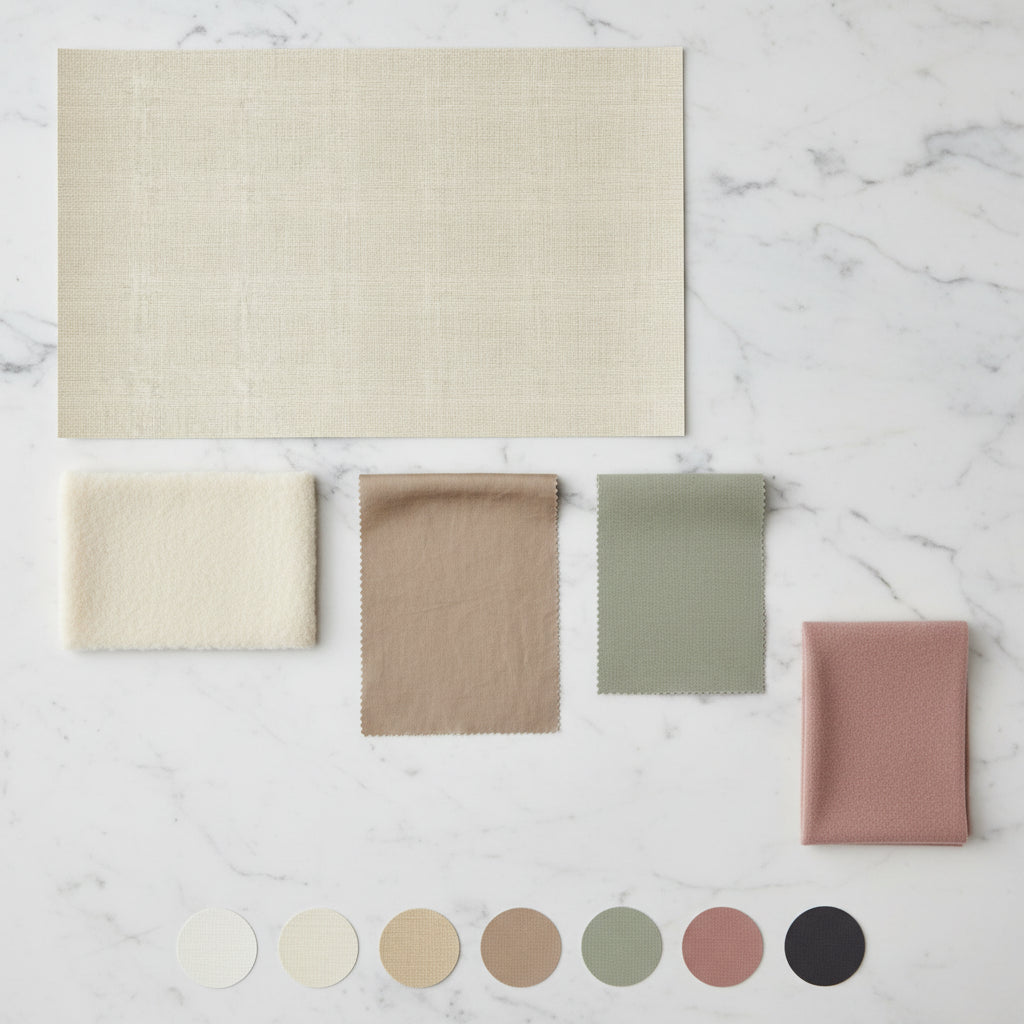Natural Linen Texture Wallpaper, Beige Fabric Weave Pattern, Organic Textile Wall Decor, Neutral Peel and Stick Design